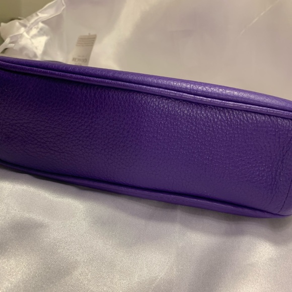 Coach Nolita | Purple Leather Mini Shoulder Bag | Chain Strap Wristlet | F53340 - Picture 12 of 16